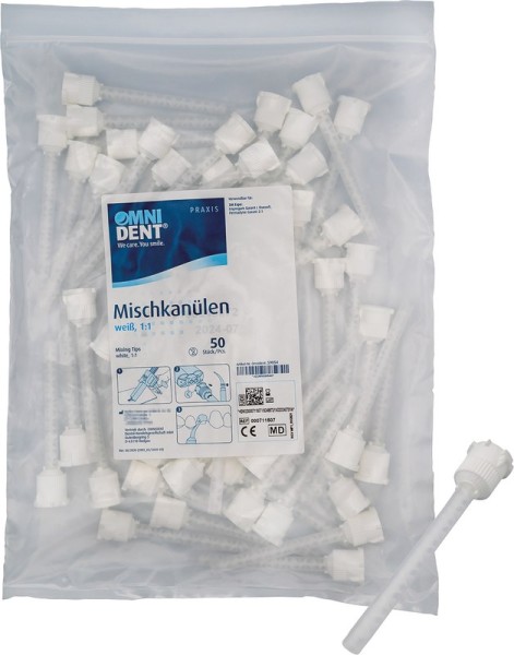 Omni Mischkanülen weiß 1:1