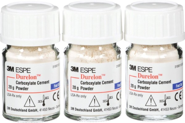 Durelon Pulver schnell abbindend Pa 3x20g