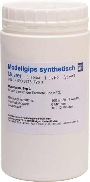 Modellgips synthetisch