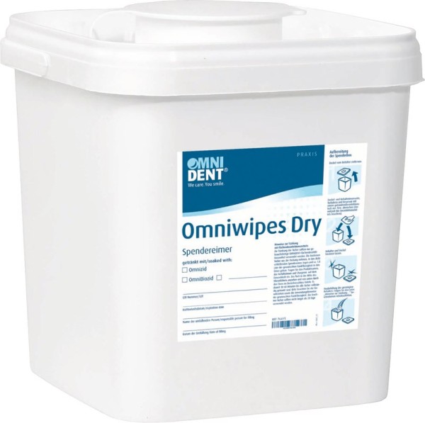 Omniwipes Dry Spendereimer leer