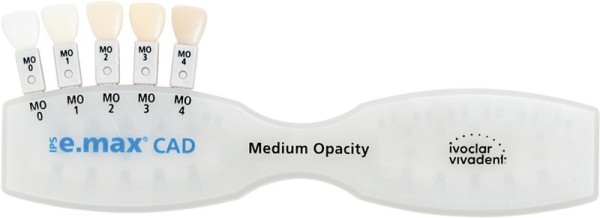 IPS e.max CAD for Everest Farbschlüssel