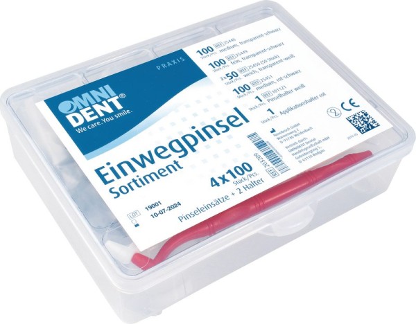 Omni Einwegpinsel Sortiment