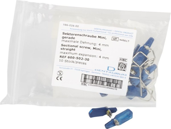 Sektorenschrauben Edelstahl