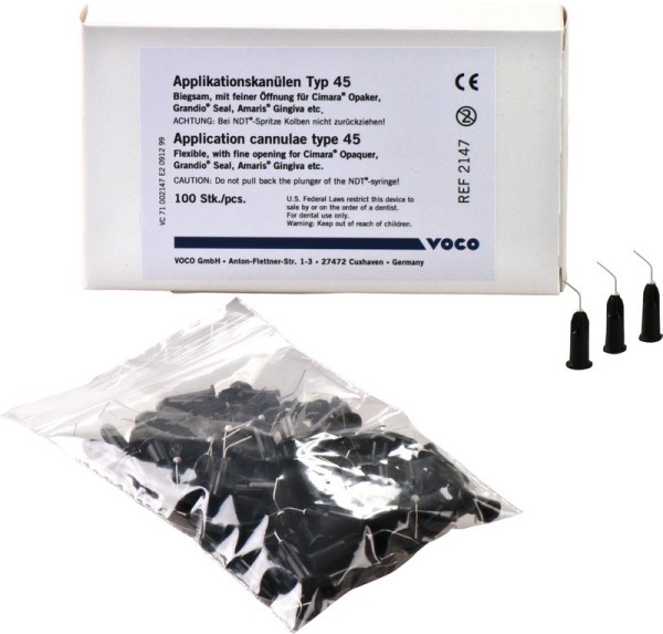 Applikationskanülen Typ 45 Pa 100
