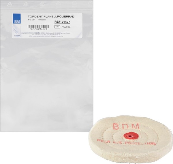 TOPDENT Flanellpolierrad