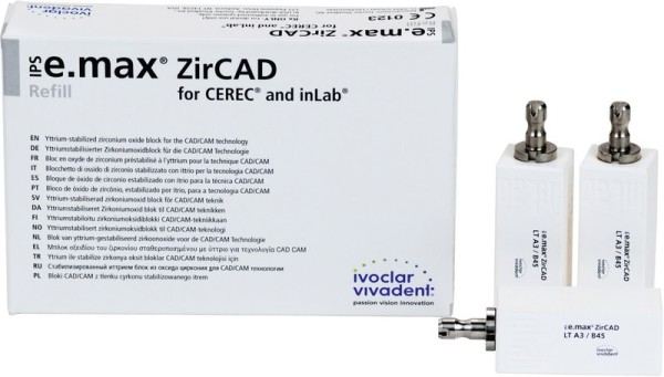 IPS e.max ZirCAD for CEREC/Inlab