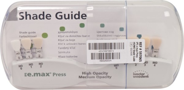 IPS e.max® Press Farbschlüssel