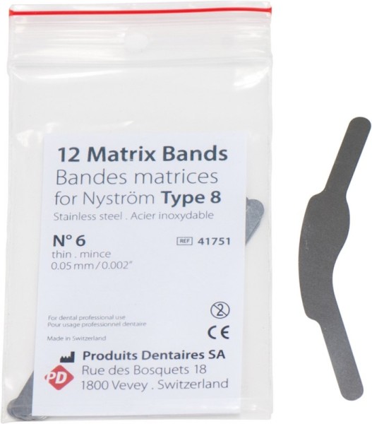 Matrizenbänder nach Nyström Type 8