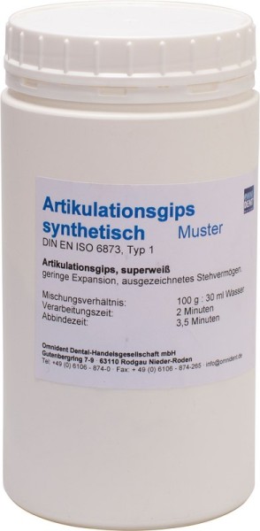 Artikulationsgips synthetisch