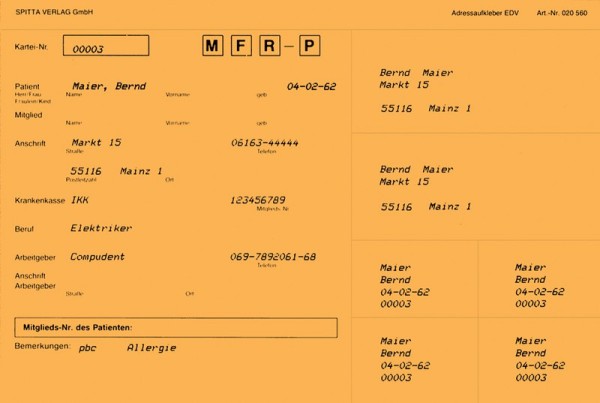 Adressaufkleber DIN A5