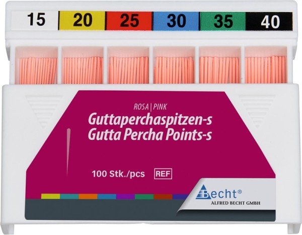 Guttaperchaspitzen rosa