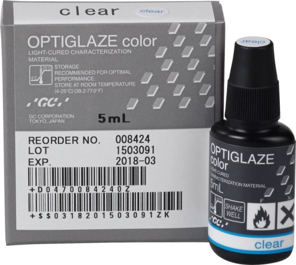 GC OPTIGLAZE color clear HV Flasche 5ml