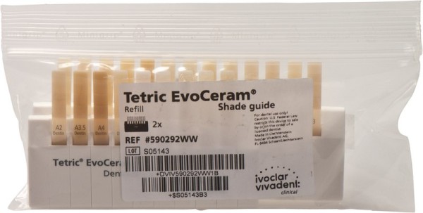Tetric® EvoCeram® Farbschlüssel
