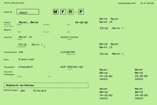 Adressaufkleber DIN A5