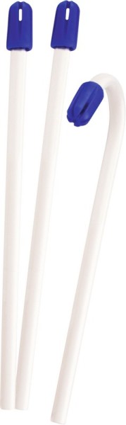 Total Comfort Speichelsauger 15cm weiß/blau lose Kappe Pa 100