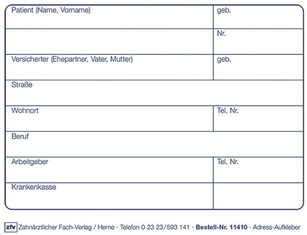 Adress-Aufkleber