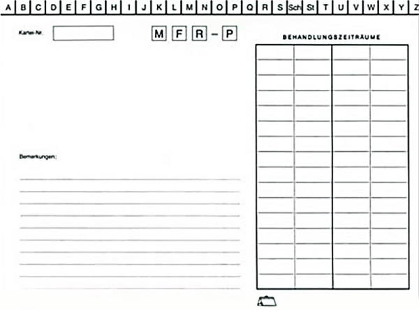System Karteikarten für Ärzte